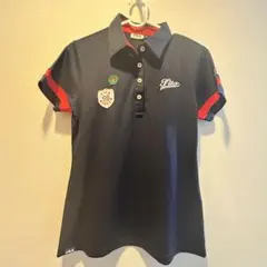 値下げ★ FILA GOLF ネイビー 半袖ポロシャツ M