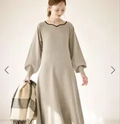 美品☆ロペピクニック ハートネックニットワンピース