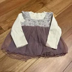 プティマイン チュニック　チュールドッキングTシャツ