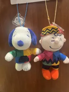 USJ 限定　スヌーピー チャーリーブラウン　ペアキーチェーン　25周年