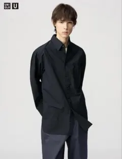 UNIQLO U ロングオーバーサイズシャツ
