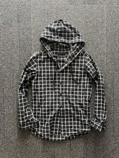 【希少美品】NUMBER (N)INE　フード付ウエスタンシャツ　ノースリーブ 希少美品】NUMBER (N)INE フード付ウエスタンシャツ