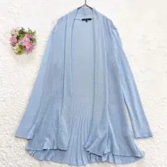 美品★大きいサイズ 【エッシュ／ワールド】 ロングカーディガン (XL)のサムネイル