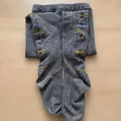 専用ANNA SUIminiタイツ グレー 花柄125-145