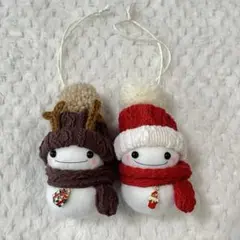 ハンドメイド　フェルト　雪だるま　トナカイ　クリスマス