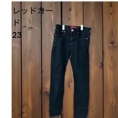 RED CARD スキニーデニム ブラック 23