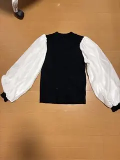 バルーンスリーブ ニットトップス