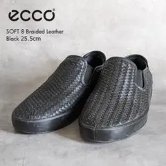 ECCO エコー レザースニーカー SOFT 8 ブラック 23.5cm - メルカリ