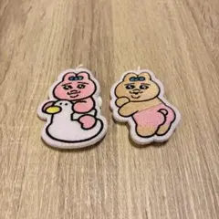 おぱんちゅうさぎ バッジ 2個セットのサムネイル
