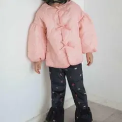 softcheese ピンク　ニコキルトジャケット