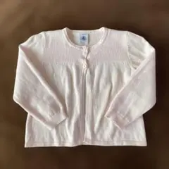 プチバトー　パウダーピンク カーディガン 24m/86センチ