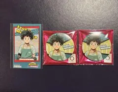 スイパラ　ヒロアカ　出久くん 缶バッジ カード