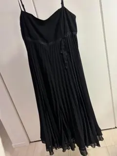 #43 QUEENS COURT ceremony プリーツワンピース ブラックのサムネイル
