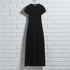 ノースリーブロングワンピース 黒