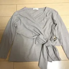 B:MING by BEAMS カットソー　グレージュ　リボン