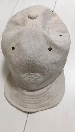 ベージュ コットン ベースボールキャップ