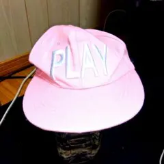ピンク PLAY キャップ 調整可能プロフ必須
