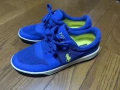 Polo メッシュスニーカー 青