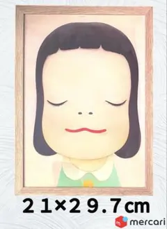 奈良美智 Nara Yoshitomo 額入り アート ポスター 大人気 白 - メルカリ