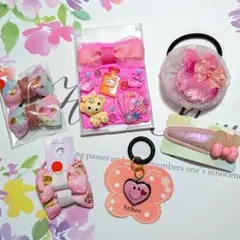 《祝》入園　入学　お祝いセット　ハンドメイド　アクセサリー　雑貨　リボンf