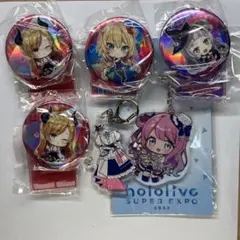 ホロライブ EXPO 2023 グッズ まとめ売り （アクキー & 缶バッジ）