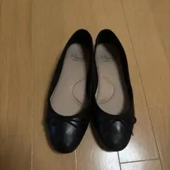 即購入OK フラットシューズ リボン ブラック