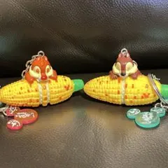新品 ディズニー　キーホルダー　チップデール　とうもろこし　夏祭り2018 レア