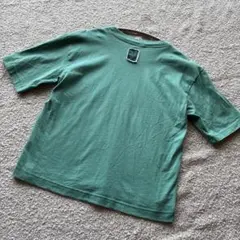 【良品】CABaN ドライスビンコットン ハーフスリーブTシャツ　M　グリーンのサムネイル