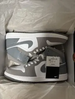 Air Jordan 1 Mid SE ホワイト/グレー 27cm