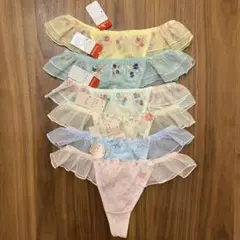 トリンプ アモスタイル 新品タグ付き フリルストリングショーツ ６枚セット③のサムネイル