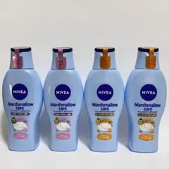 ニベア　マシュマロケアボディミルク　シルキーフラワー　ヒーリングシトラス　４本のサムネイル