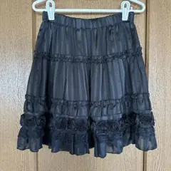 axes femme 黒ミニスカート