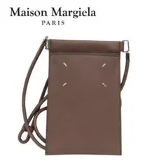 ○★新品未使用　Maison Margiela　スマホショルダーバッグ　茶系