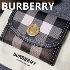 【美品】BURBERRY 三つ折り財布 チェック