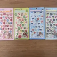 たまごっち　ボンボンドロップ　風　3D ステッカー　シール　4枚セット