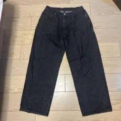 ダークグレー ワイドレッグデニム 80