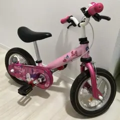 ディズニーミニーマウス 幼児用自転車 ピンク（ペダル取り外し可能）12インチのサムネイル