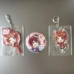 すとぷり 莉犬くん 缶バッジ アクリルキーホルダー うちわキーホルダー