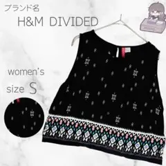 【エイチアンドエム】総柄 ノースリーブブラウス (S) エスニック レーヨンのサムネイル