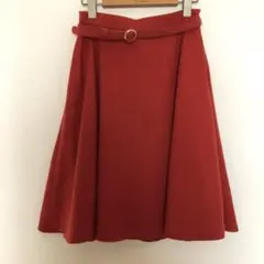 VIS ビス フレアスカート　ひざ丈　新品　タグ付き　ウエストベルト付き