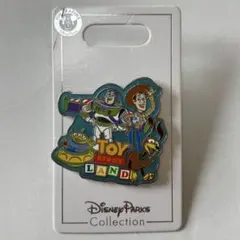 ディズニー　トイ・ストーリー・ランド ピンバッジ　トイストーリー　ウッディ　バズ