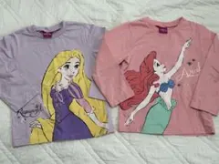 ディズニープリンセス ラプンツェル＆アリエル 2枚セット 110cm