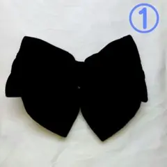 バレッタ　ヘアピン　黒　①