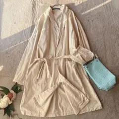 スプリングコート(F)ロング/ジャケット/アウター/長め/フルジップアップ