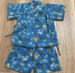 甚平 男の子 90 ブルー