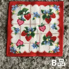 ストロベリーフィールドプティ　B品　フェイラー　FEILER タオルハンカチ　苺