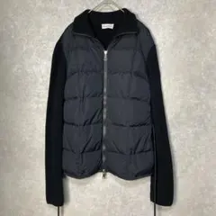 【美品】MONCLER CARDIGAN　TRICOT　ダウン　ブラック