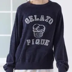 ジェラートピケ　タグ付き　トラッドアイスクリームジャガードプルオーバー
