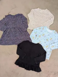 UNIQLO 長袖トップスワンピース 4点セット 90cm