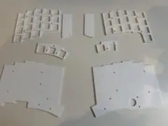 keyball39用　白アクリル　フルセット